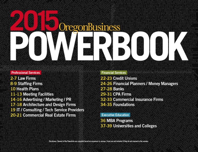 VanNatta Public Relations, Inc Listed in Oregon Business Magazine Powerbook 2015