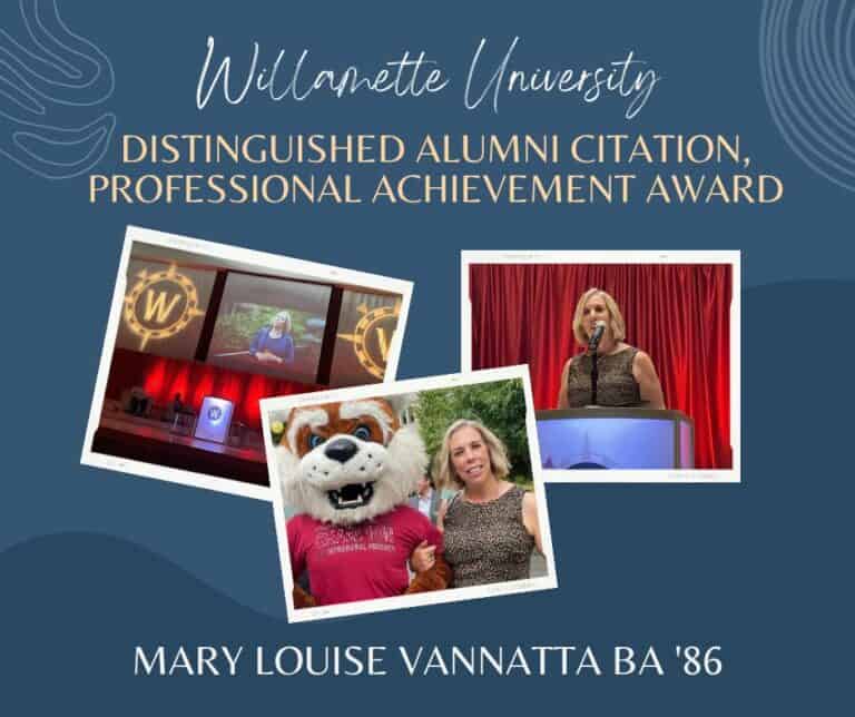 VanNatta Honored with Alumni Recognition for Professional Achievement